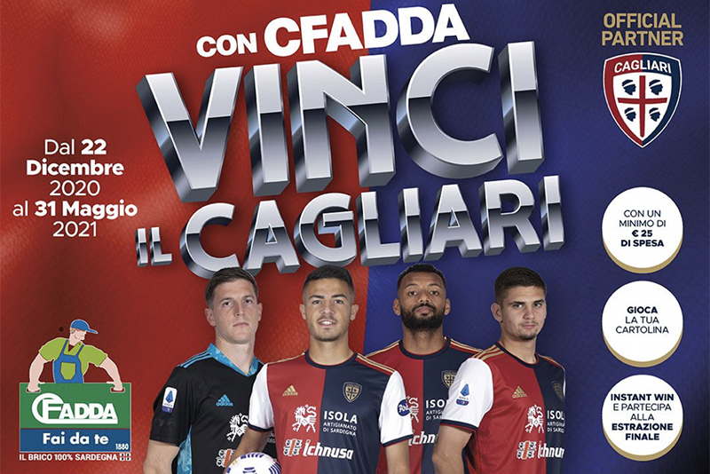 Con CFadda vinci il Cagliari fino al 31 maggio 2021