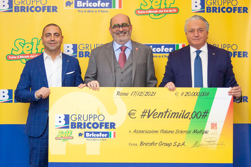 Gruppo Bricofer sostiene AISM, l’Associazione Italiana Sclerosi Multipla